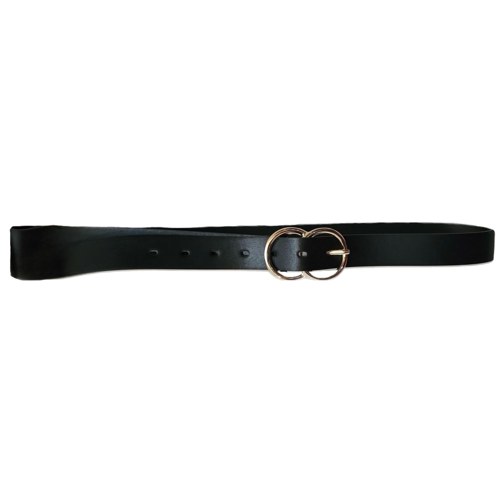 Double Gold Tone Circle Belt
